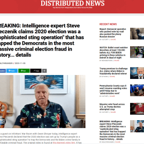BREAKING: Intelligence expert Steve Pieczenik claims 2020 election was a “sophisticated sting operation" that has trapped the Democrats in the most massive criminal election fraud in history…&nbsp;details